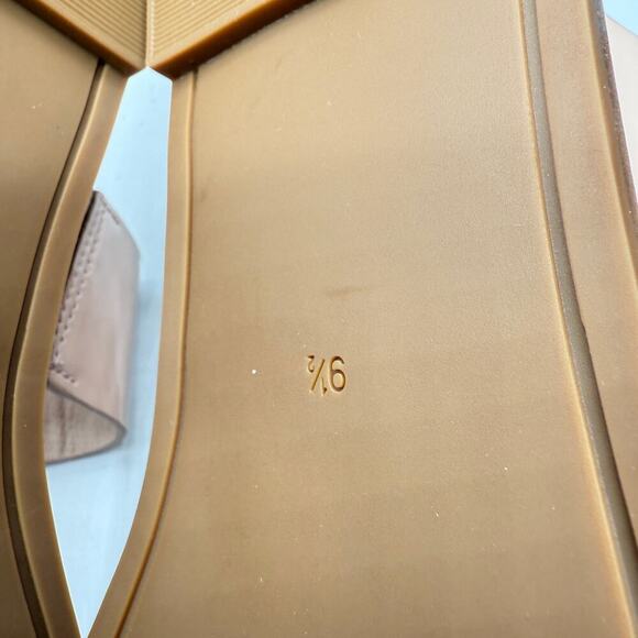 Tory Burch Womens Georgia Sandal Soft Patent Sheep Patent Goan Sand Size 9.5 - Picture 5 of 7